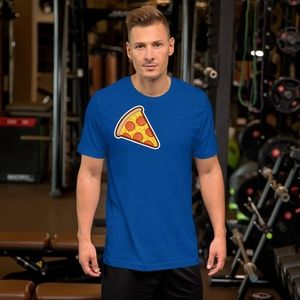 blue pizza tee
